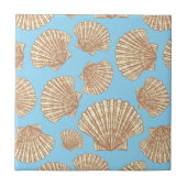  stijl Seashell Patroon Tegeltje (Voorkant)