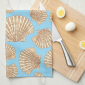  stijl Seashell Patroon Theedoek (Quarter Fold)