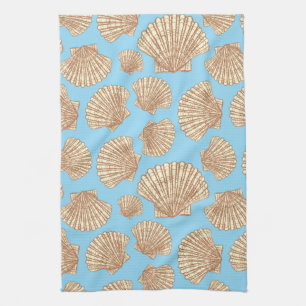 stijl Seashell Patroon Theedoek
