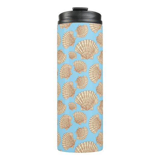  stijl Seashell Patroon Thermosbeker (Voorkant)