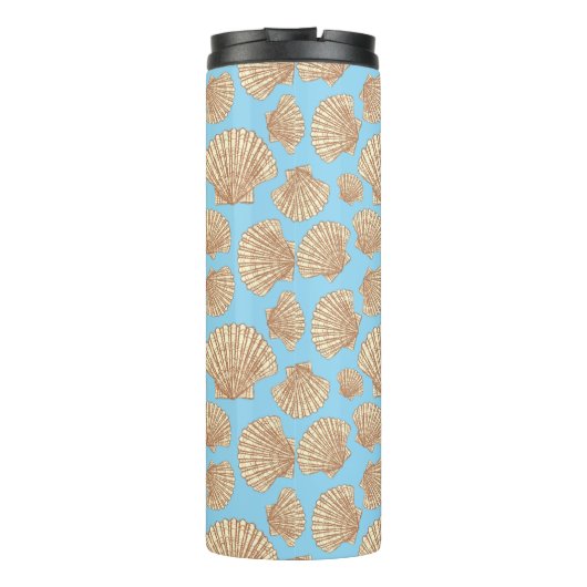  stijl Seashell Patroon Thermosbeker (Achterkant)