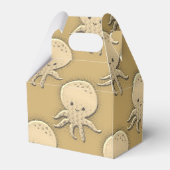  stijl Sepia Baby Octopus Bedankdoosjes (Achterkant)