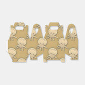  stijl Sepia Baby Octopus Bedankdoosjes (Uitgevouwen)