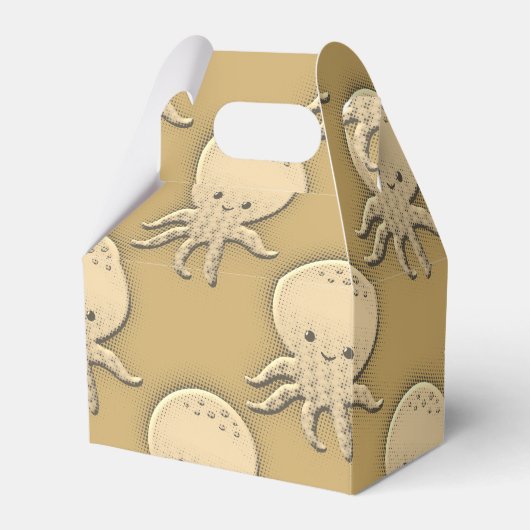  stijl Sepia Baby Octopus Bedankdoosjes (Voorkant Zijde)