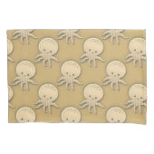  stijl Sepia Baby Octopus Kussensloop (Voorkant)