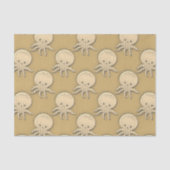  stijl Sepia Baby Octopus Tissuepapier (Voorkant)