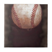  Stijl Sepia Baseball Kunstwerk Tegeltje (Voorkant)