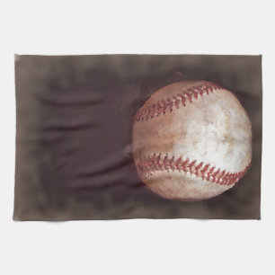 Stijl Sepia Baseball Kunstwerk Theedoek