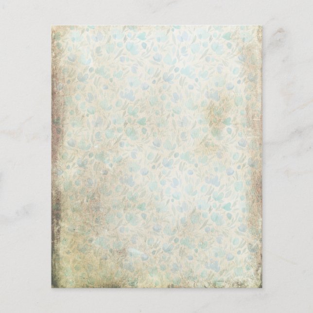  stijl Shabby Floral Scrapbook Paper (Voorkant)