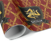  stijl Siciliaanse Trinacria Cadeaupapier (Rol Hoek)