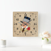 -stijl sigaar roker ronde wandklok (Huis)