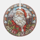  Stijl Sinterklaas Ornamenten, Kerstmis Glas Ornament (Voorkant)