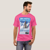 stijl Ski Hoth Travel Poster T-shirt (Voorkant volledig)