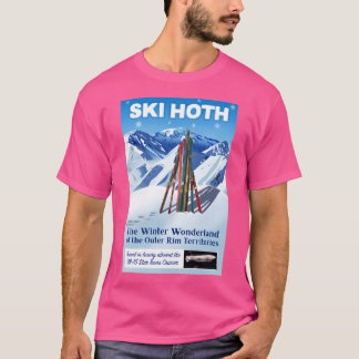 stijl Ski Hoth Travel Poster T-shirt