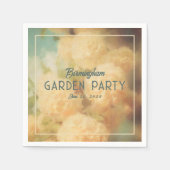  stijl Snowball Flowers Garden Party Napkin Servet (Voorkant)
