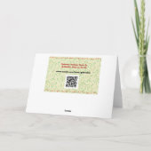 Stijl Snowflake Bloemen Kerst Kaart (Achterkant)