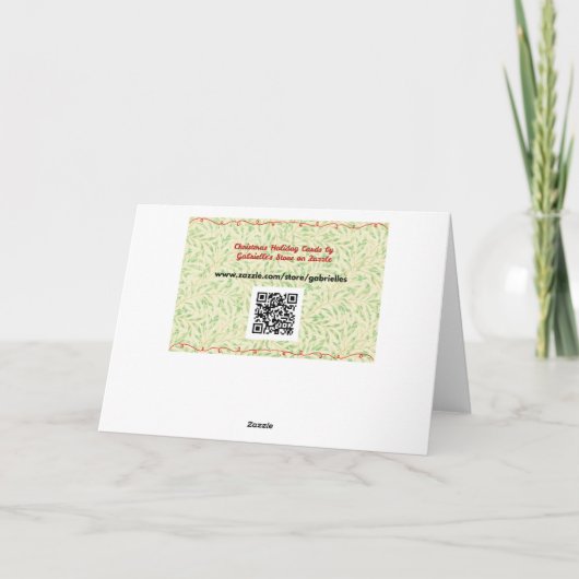  Stijl Snowflake Bloemen Kerst Kaart (Achterkant)