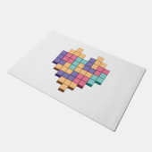 Stijl spelhartritme blokkeren deurmat (Schuin)