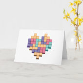 Stijl spelhartritme blokkeren kaart (Gele Bloem)