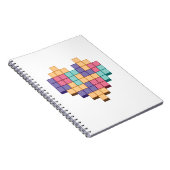 Stijl spelhartritme blokkeren notitieboek (Rechterzijde)