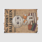 stijl Spooky Halloween krant Mummy Tissuepapier (Voorkant)