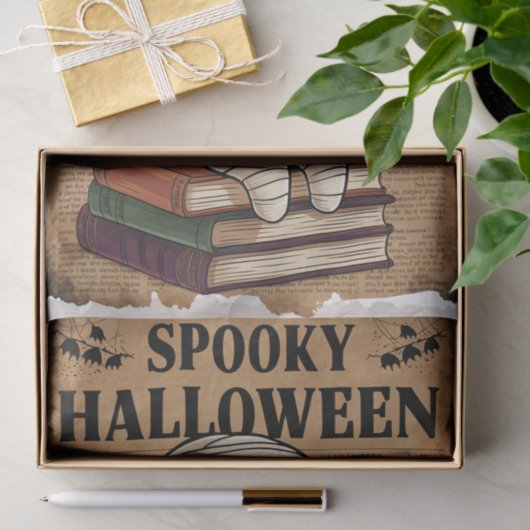  stijl Spooky Halloween krant Mummy Tissuepapier (Geschenk)