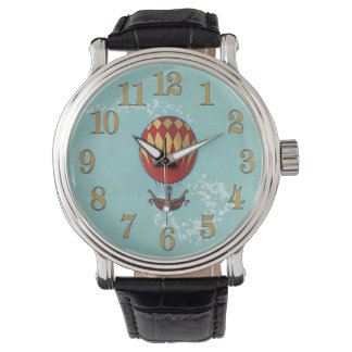 -stijl Steampunk Hete Luchtballonhorloge Horloge