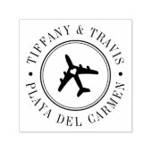 Stijl stempel van het vliegveld Heart Destination (Design)