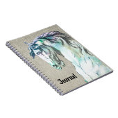 Stijl Sterk Paard Art Journal Notitieboek (Rechterzijde)