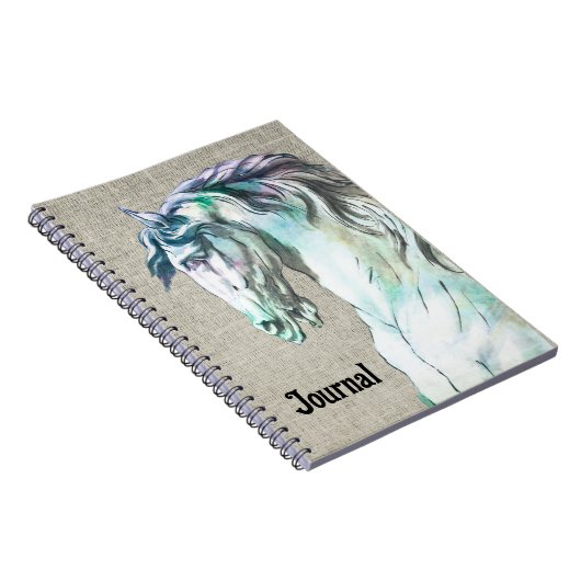  Stijl Sterk Paard Art Journal Notitieboek (Rechterzijde)