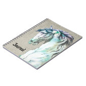 Stijl Sterk Paard Art Journal Notitieboek (Linkerzijde)