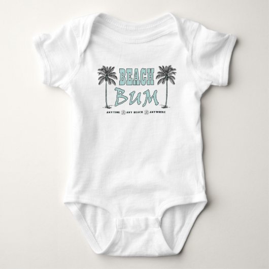  stijl strand Bum Baby Onsie Romper (Voorkant)