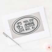 stijl strand Cape May NJ Label Stickers (Envelop)