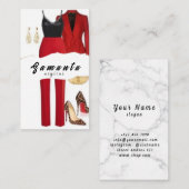 Stijl Stylist Uw Mode Reis begint hier Visitekaartje (Voorkant / Achterkant)