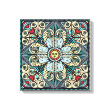  stijl Sun Mandala Canvas Print
