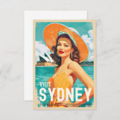  stijl Sydney Travel Kaart (Voorkant / Achterkant)