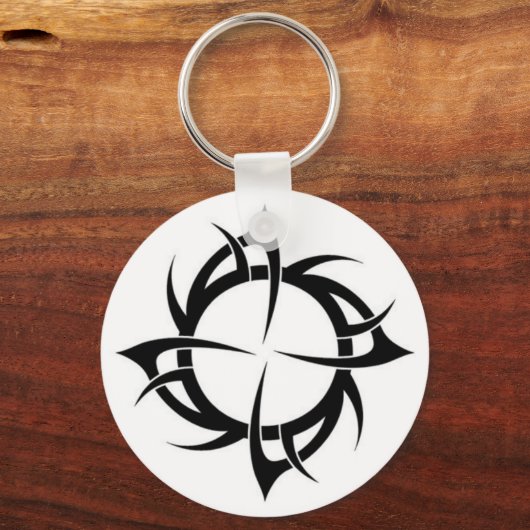 Stijl Tattoo in drievoud Sleutelhanger (Voorkant)