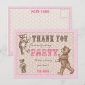 stijl teddybeer Dank u Briefkaart (Voorkant / Achterkant)