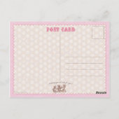 stijl teddybeer Dank u Briefkaart (Achterkant)