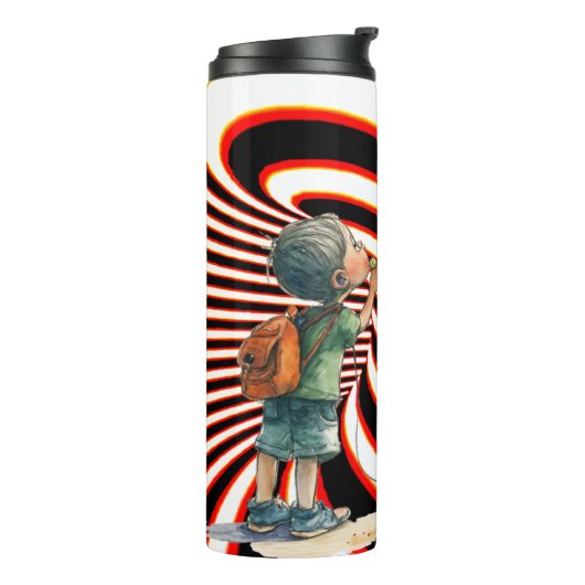 Stijl: Thermische Tumbler Laat uw cup zo uniek zij Thermosbeker (Gedraaid links)