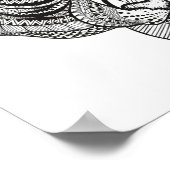 Stijl tijger 2 poster (Hoek)