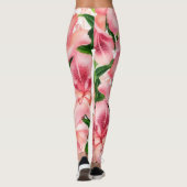 stijl Tropical Flower Art Lily Leggings (Achterkant)