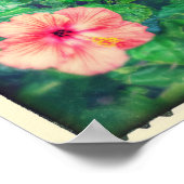  stijl Tropische Hibiscus Flowers Poster (Hoek)