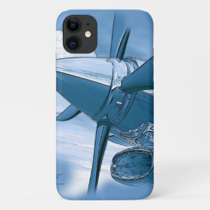 -stijl Turboprop Vliegtuig Art Case-Mate iPhone Case