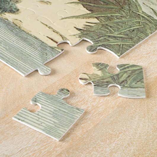  stijl, twee vogelpuitje legpuzzel (Zijkant)