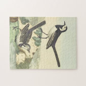 stijl, twee vogelpuitje legpuzzel (Horizontaal)