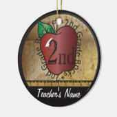 stijl tweede klas van de leraar | Chalkboard Keramisch Ornament (Links)