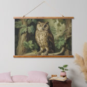  stijl uil in betoverd bos hangend wandkleed (Slaapkamer)