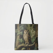  stijl uil in betoverd bos tote bag (Voorkant)