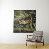  stijl uil in betoverd bos wandkleed (In situ)